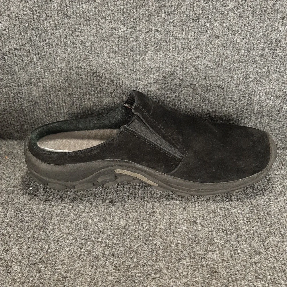 Merrell Jungle Moc Shoes Mens Size 8 Black Suede Slip On Comfort Walking Casual